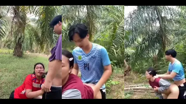 Indonesian Palm Oil Plantation Sex - Wild Outdoor Creampie